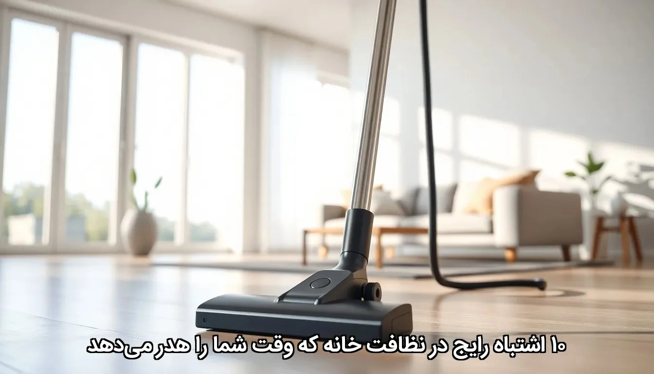 ۱۰ اشتباه رایج در نظافت خانه که وقت شما را هدر می‌دهد